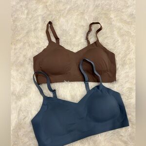 Halston Heritage Seamless Bras - Brown and Blue